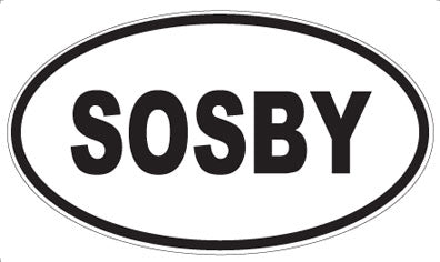 SOSBY - Oval Magnet