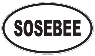 SOSEBEE - Oval Magnet