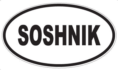 SOSHNIK - Oval Sticker