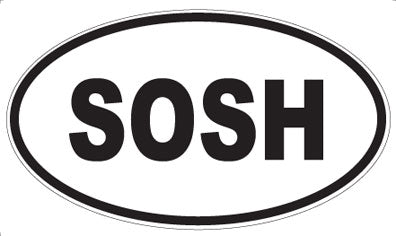 SOSH - Oval Magnet