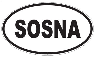 SOSNA - Oval Magnet