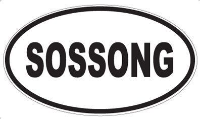 SOSSONG - Oval Sticker