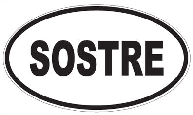 SOSTRE - Oval Magnet