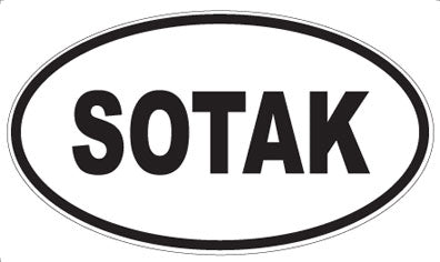 SOTAK - Oval Sticker