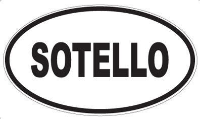 SOTELLO - Oval Sticker