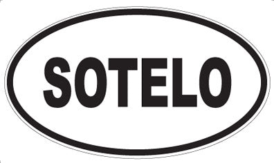 SOTELO - Oval Sticker