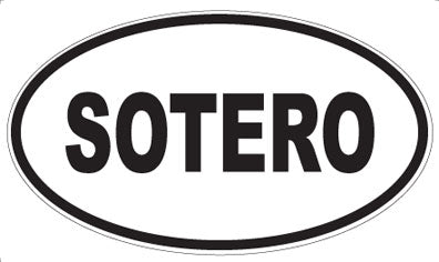 SOTERO - Oval Sticker