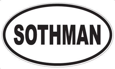 SOTHMAN - Oval Magnet