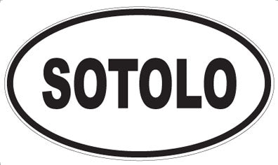 SOTOLO - Oval Sticker