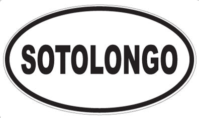 SOTOLONGO - Oval Sticker