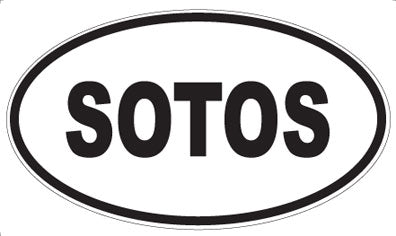 SOTOS - Oval Sticker