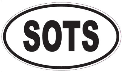 SOTS - Oval Sticker