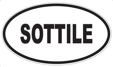 SOTTILE - Oval Magnet