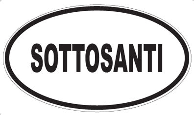 SOTTOSANTI - Oval Magnet