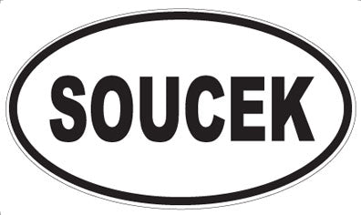 SOUCEK - Oval Sticker