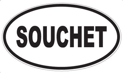 SOUCHET - Oval Sticker