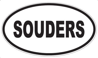 SOUDERS - Oval Magnet