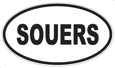 SOUERS - Oval Sticker