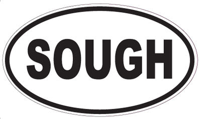 SOUGH - Oval Sticker