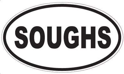 SOUGHS - Oval Sticker