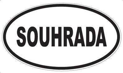 SOUHRADA - Oval Sticker
