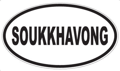 SOUKKHAVONG - Oval Sticker