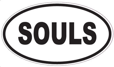 SOULS - Oval Magnet