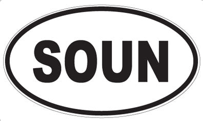 SOUN - Oval Magnet