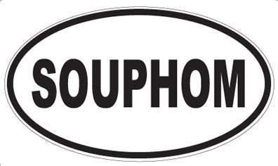 SOUPHOM - Oval Sticker