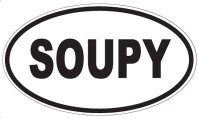 SOUPY - Oval Magnet