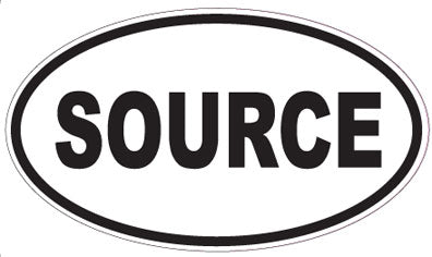 SOURCE - Oval Sticker