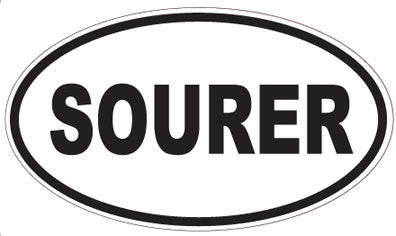 SOURER - Oval Sticker