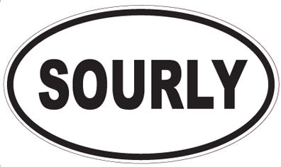SOURLY - Oval Sticker