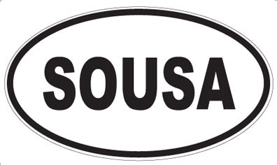 SOUSA - Oval Magnet