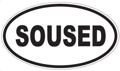 SOUSED - Oval Sticker