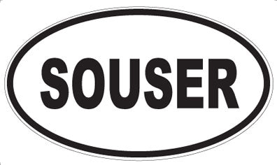 SOUSER - Oval Sticker