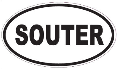 SOUTER - Oval Sticker