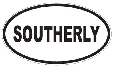SOUTHERLY - Oval Sticker