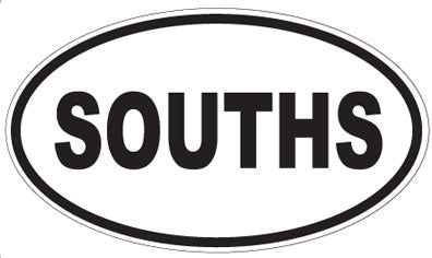 SOUTHS - Oval Sticker