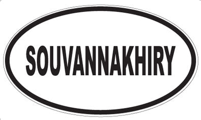 SOUVANNAKHIRY - Oval Sticker