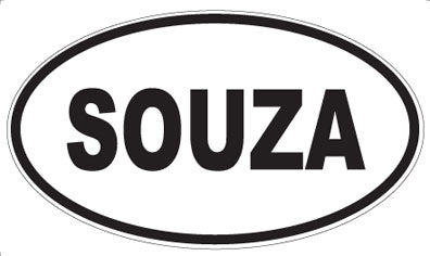 SOUZA - Oval Magnet
