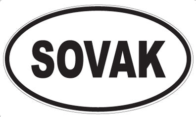 SOVAK - Oval Sticker