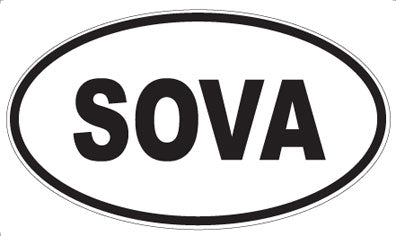 SOVA - Oval Magnet
