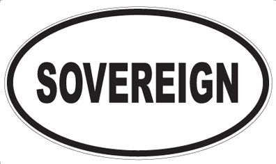 SOVEREIGN - Oval Magnet
