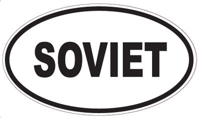 SOVIET - Oval Sticker