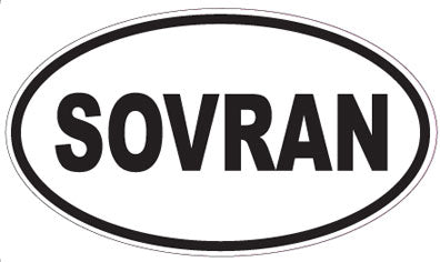 SOVRAN - Oval Sticker