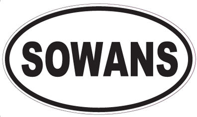 SOWANS - Oval Sticker