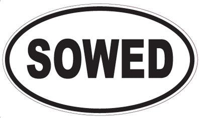 SOWED - Oval Magnet