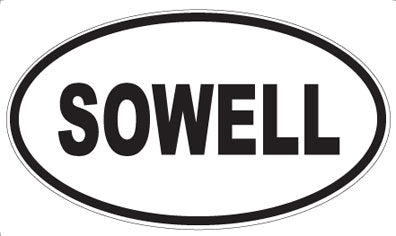 SOWELL - Oval Sticker