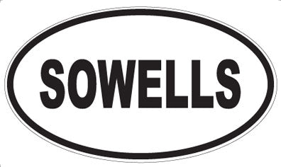 SOWELLS - Oval Sticker